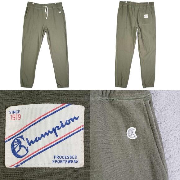Champion x Todd Snyder Sweatpants Mens Large L Green French Terry Tapered Jogger - Picture 1 of 8